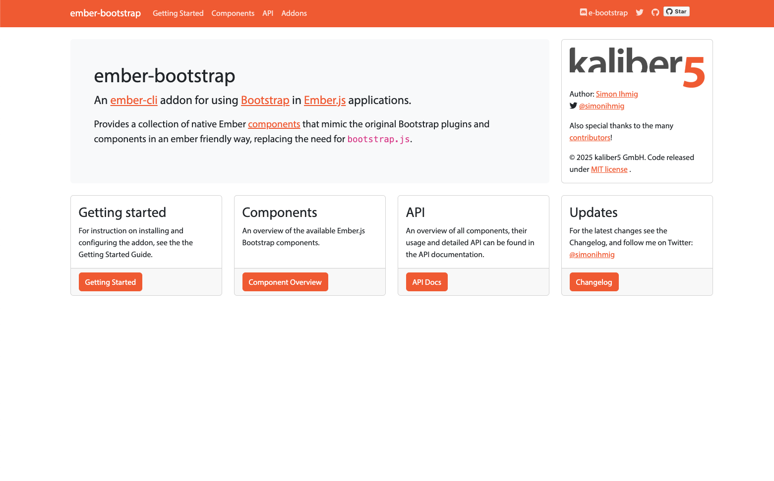 screenshot of Bootstrap